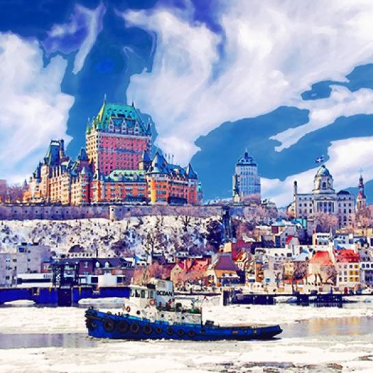 Vieux Québec sous Neige<br />
no.EA02